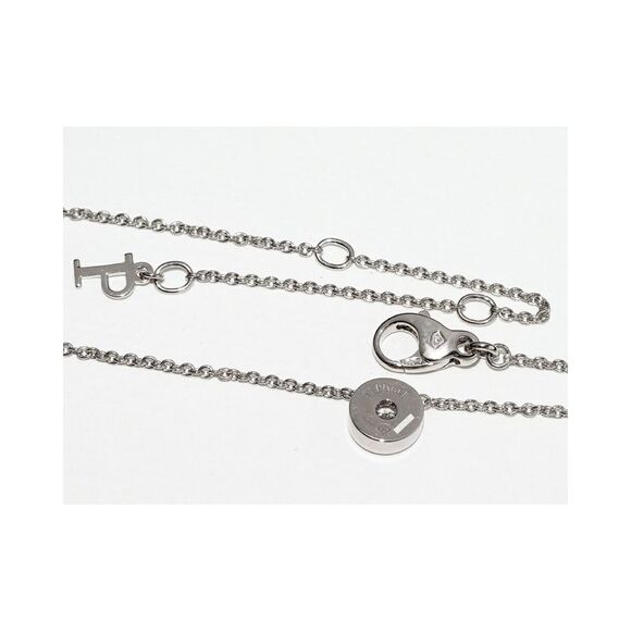 Pre Loved Louis Vuitton Piaget Possession Diamond Pendant Necklace 18k White - Picture 4 of 8